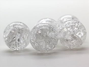 クラック水晶　まとめ売り　55本 Amazon.co.jp: 石輝 [バラ売り5玉]クラック水晶16mm玉